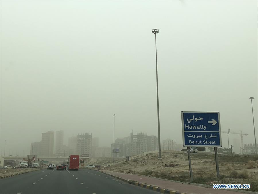 KUWAIT-HAWALLI GOVERNORATE-SAND STORM