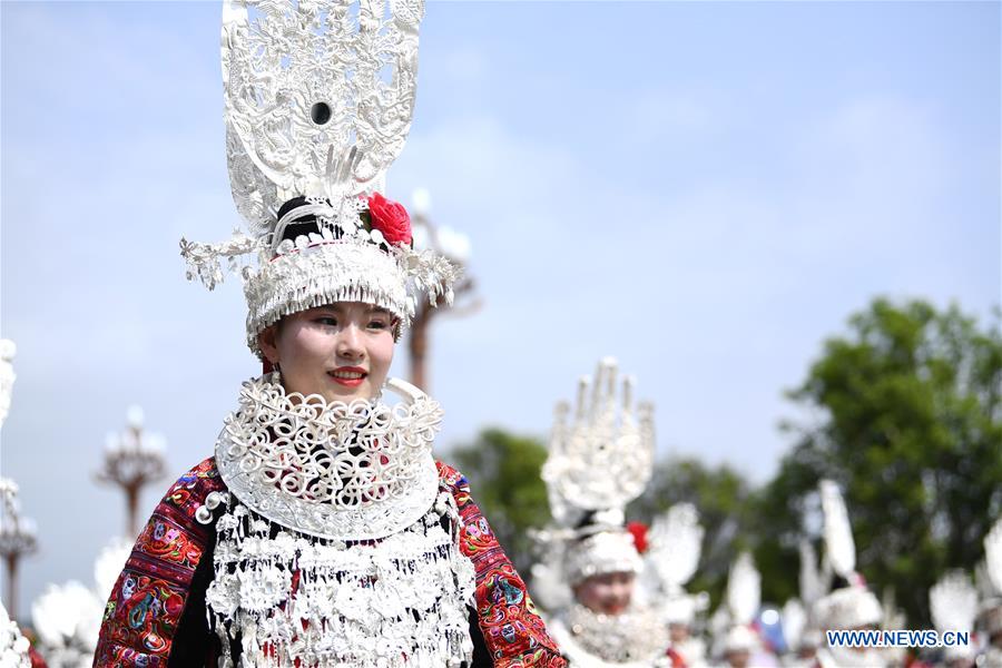 #CHINA-GUIZHOU-MIAO ETHNIC GROUP-SISTERS FESTIVAL (CN)