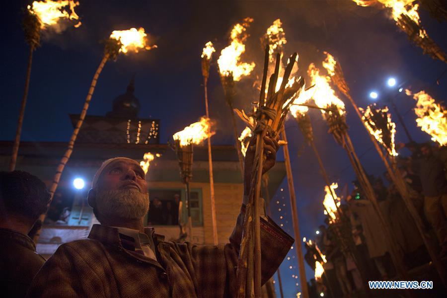 KASHMIR-SRINAGAR-TORCH LIGHT FESTIVAL