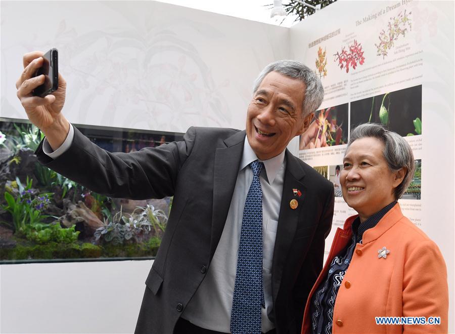 (EXPO 2019)CHINA-BEIJING-HORTICULTURAL EXPO-SINGAPORE GARDEN-PM-VISIT (CN)