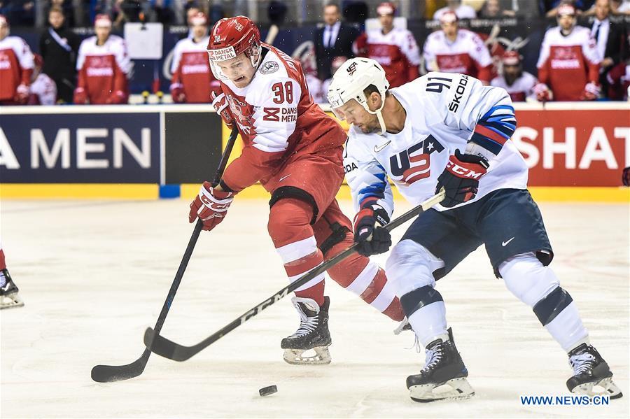 (SP)SLOVAKIA-KOSICE-ICE HOCKEY-IIHF-WORLD CHAMPIONSHIP-GROUP A-USA VS DEN