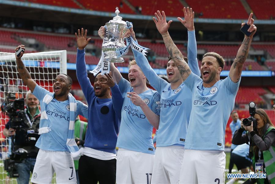 (SP)BRITAIN-LONDON-FOOTBALL-FA CUP-FINAL-MAN CITY VS WATFORD