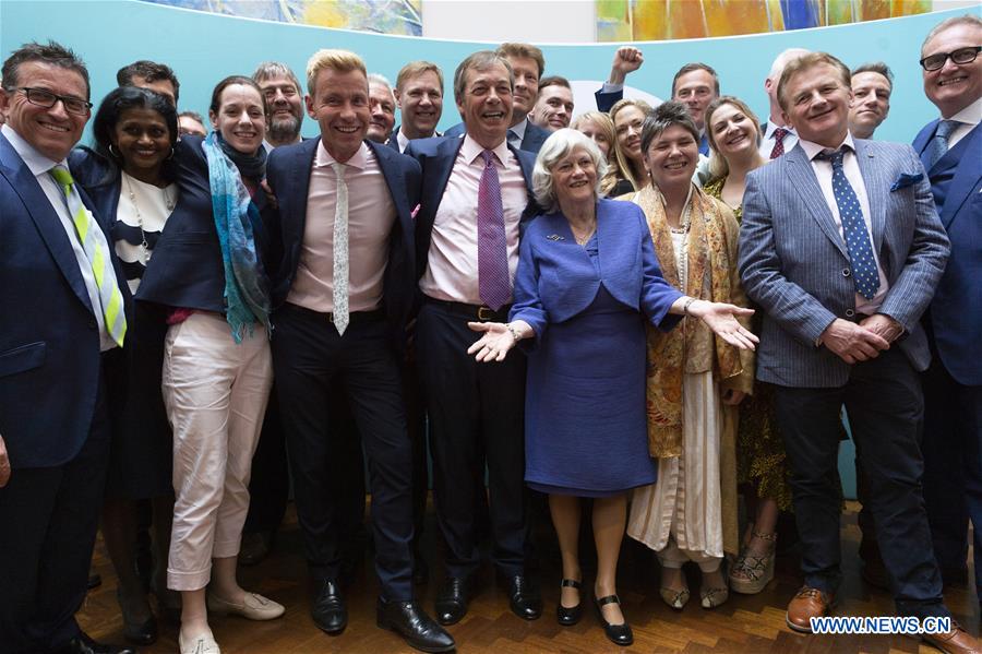 BRITAIN-LONDON-BREXIT PARTY-NIGEL FARAGE