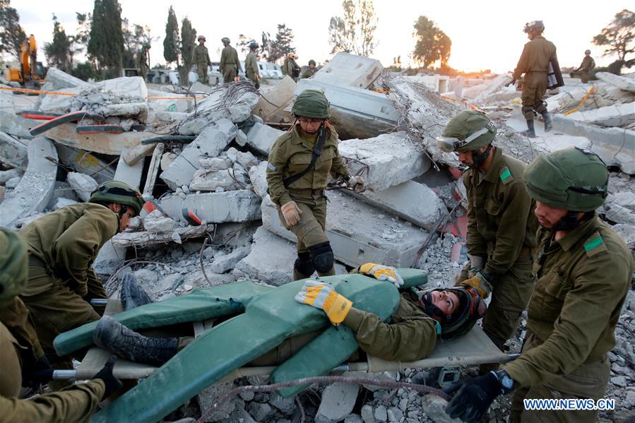 ISRAEL-ASHKELON-RESCUE DRILL