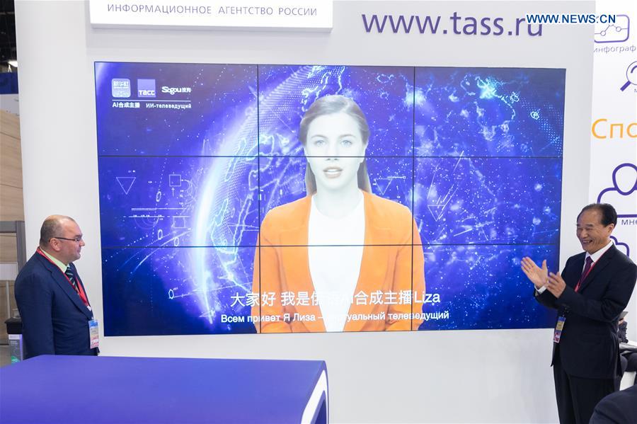 RUSSIA-ST. PETERSBURG-AI NEWS ANCHOR-LAUNCHING