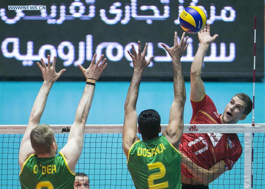 (SP)IRAN-ARDABIL-FIVB VOLLEYBALL LEAGUE-FRANCE VS AUSTRALIA (CN)