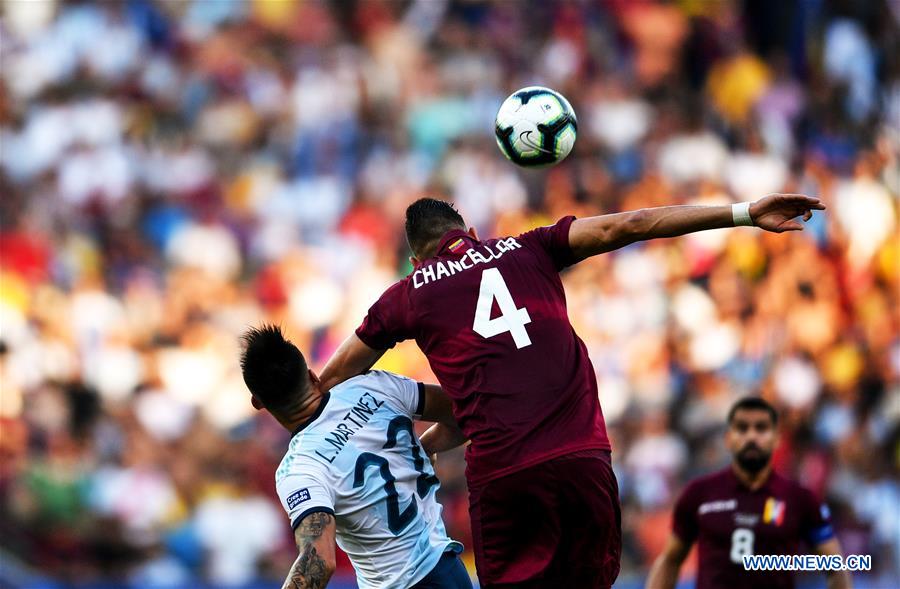 (SP)BRAZIL-RIO DE JANEIRO-FOOTBALL-COPA AMERICA 2019-ARG VS VEN