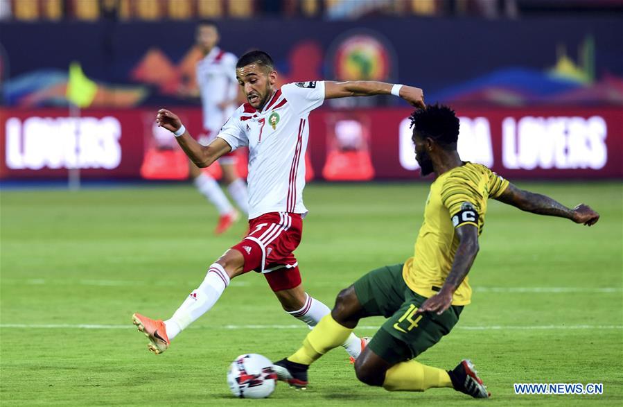 (SP)EGYPT-CAIRO-FOOTBALL-AFRICA CUP OF NATIONS-MOROCCO VS SOUTH AFRICA