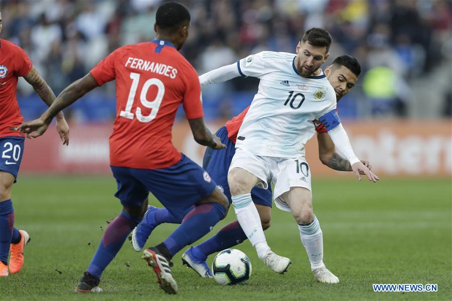 (SP)BRAZIL-SAO PAULO-FOOTBALL-COPA AMERICA 2019-ARGENTINA VS CHILE