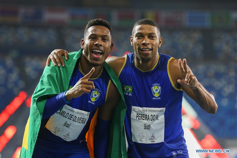 (SP)ITALY-NAPLES-SUMMER UNIVERSIADE-ATHLETICS-MEN'S 100M-FINAL