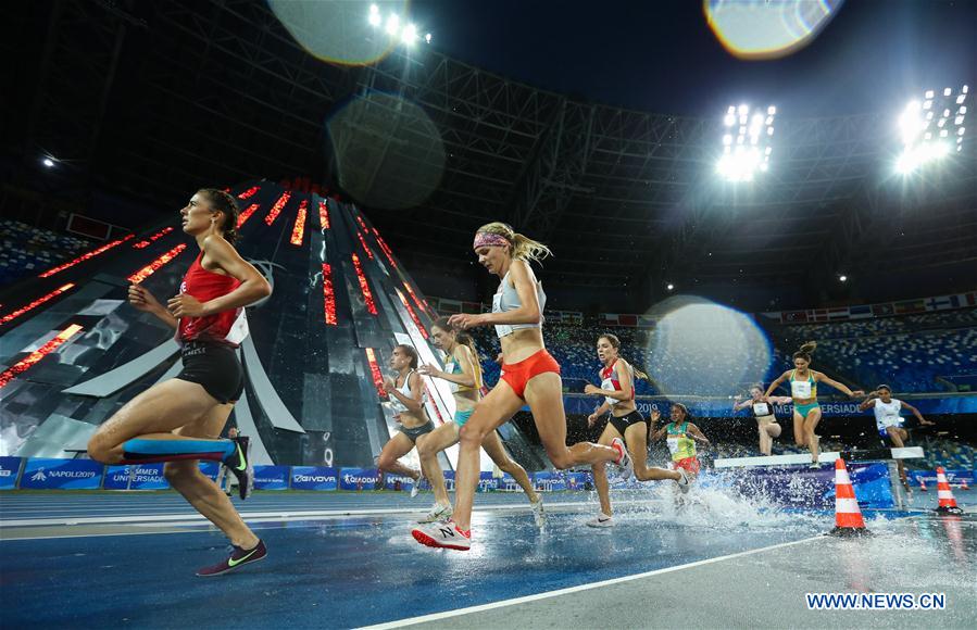 (SP)ITALY-NAPLES-SUMMER UNIVERSIADE-ATHLETICS-WOMEN'S 3000M STEEPLECHASE-FINAL