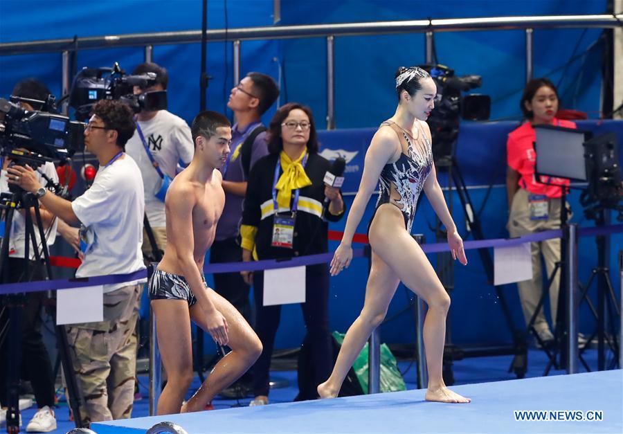 (SP)SOUTH KOREA-GWANGJU-FINA WORLD CHAMPIONSHIPS-ARTISTIC SWIMMING-MIXED DUET TECHNICAL