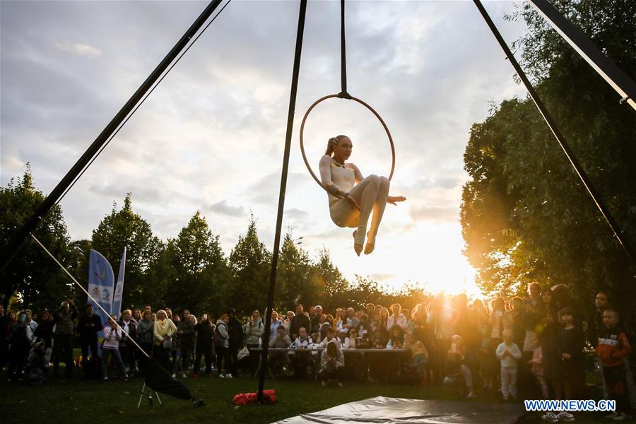 (SP)RUSSIA-MOSCOW-AERIAL GYMNASTICS FESTIVAL