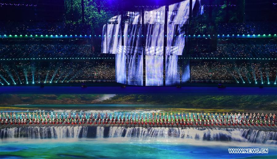 (SP)CHINA-ZHENGZHOU-NATIONAL TRADITIONAL GAMES OF ETHNIC MINORITIES-OPENING CEREMONY (CN)