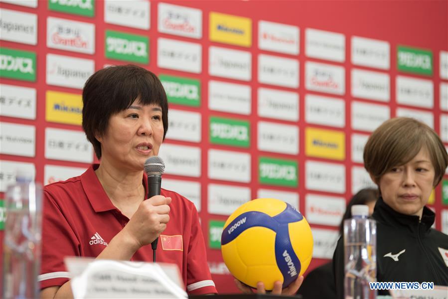 (SP)JAPAN-YOKOHAMA-VOLLEYBALL-WOMEN'S WORLD CUP-PRESS CONFERENCE