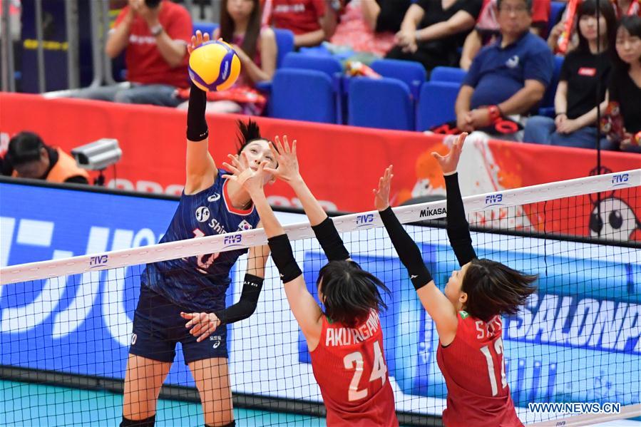 (SP)JAPAN-YOKOHAMA-VOLLEYBALL-WOMEN'S WORLD CUP-JPN VS KOR