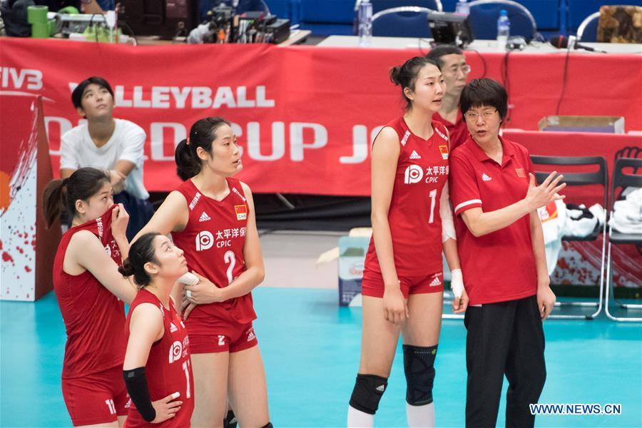 (SP)JAPAN-YOKOHAMA-VOLLEYBALL-WOMEN'S WORLD CUP-CHN VS DOM