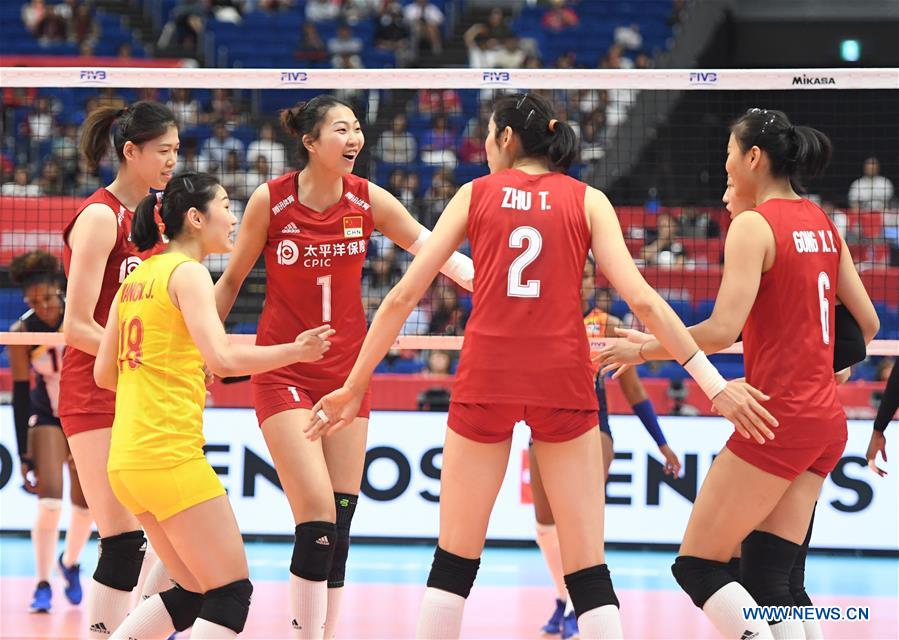 (SP)JAPAN-YOKOHAMA-VOLLEYBALL-WOMEN'S WORLD CUP-CHN VS DOM