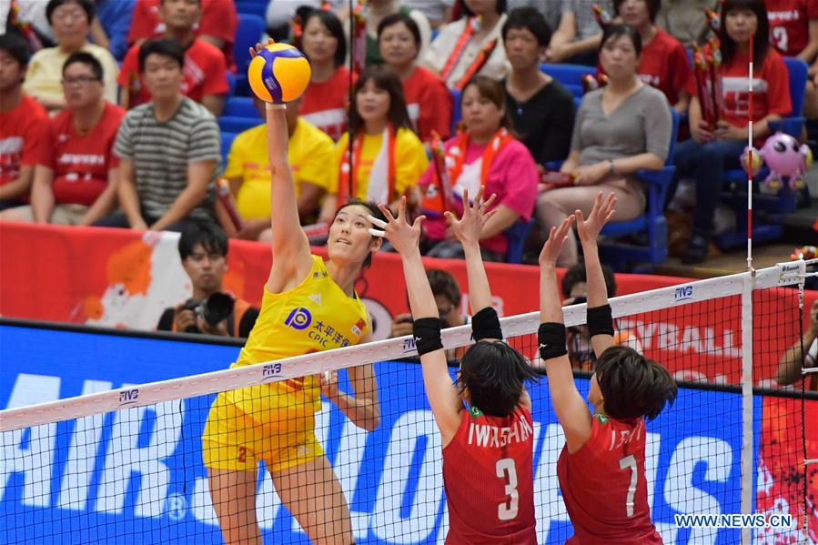 (SP)JAPAN-YOKOHAMA-VOLLEYBALL-WOMEN'S WORLD CUP-CHN VS JPN