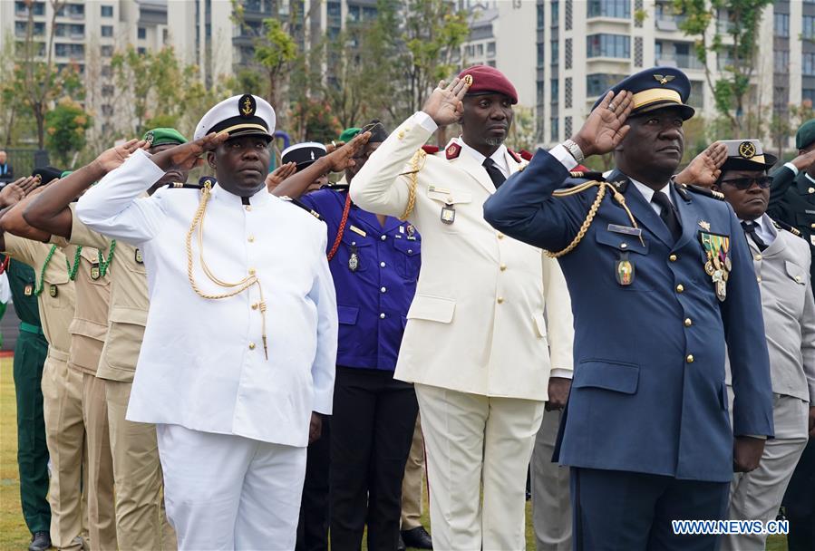 (SP)CHINA-WUHAN-7TH MILITARY WORLD GAMES-FLAG-RAISING CEREMONY