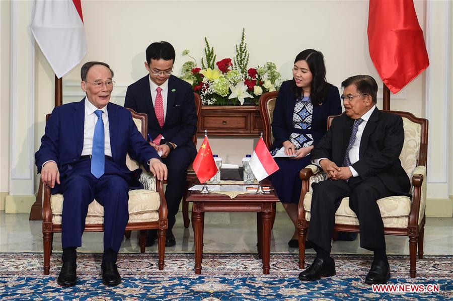 INDONESIA-WANG QISHAN-VISIT