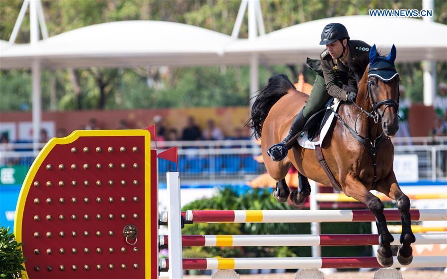 (SP)CHINA-WUHAN-7TH MILITARY WORLD GAMES-EQUESTRIAN-JUMPING INDIVIDUAL