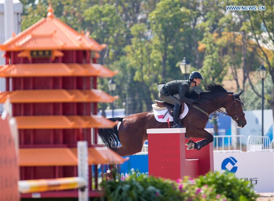 (SP)CHINA-WUHAN-7TH MILITARY WORLD GAMES-EQUESTRIAN-JUMPING INDIVIDUAL  