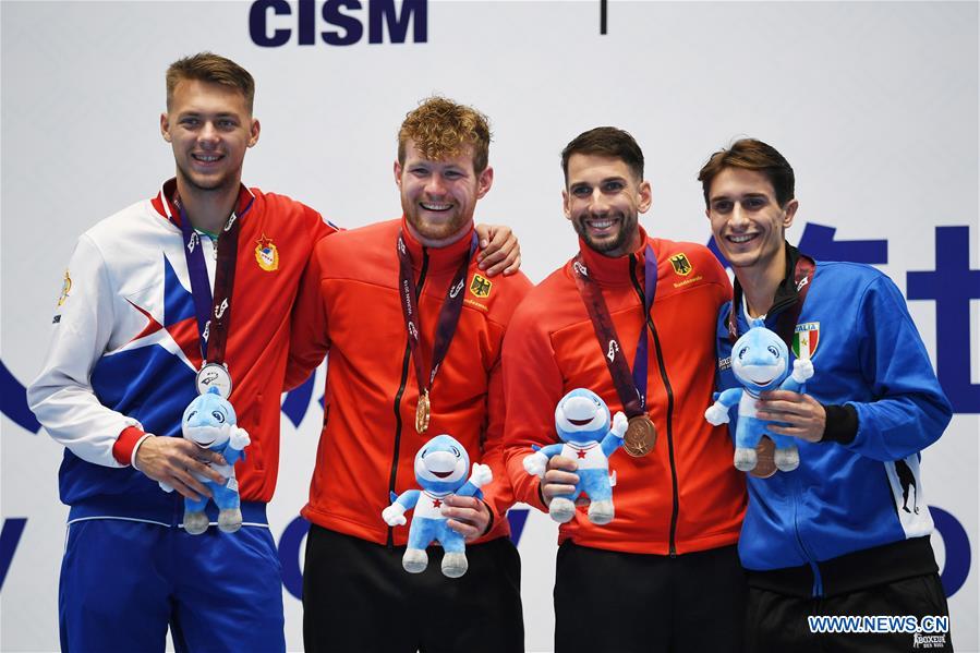 (SP)CHINA-WUHAN-7TH MILITARY WORLD GAMES-FENCING