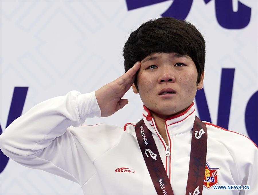 (SP)CHINA-WUHAN-7TH MILITARY WORLD GAMES-WRESTLING