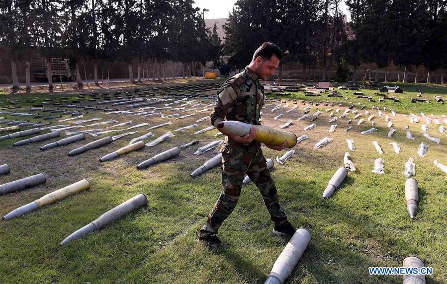 SYRIA-DAMASCUS-CONFISCATED WEAPONS