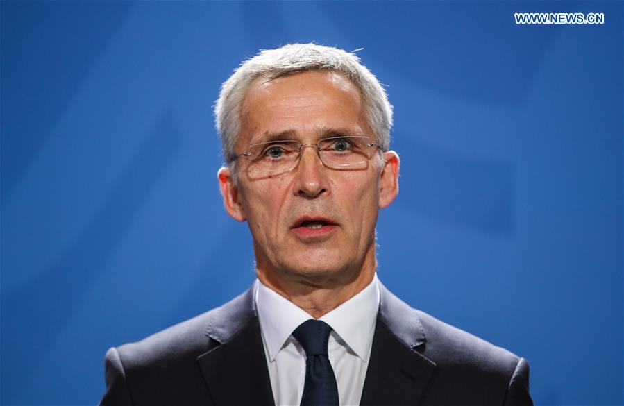 GERMANY-BERLIN-NATO-STOLTENBERG-VISIT