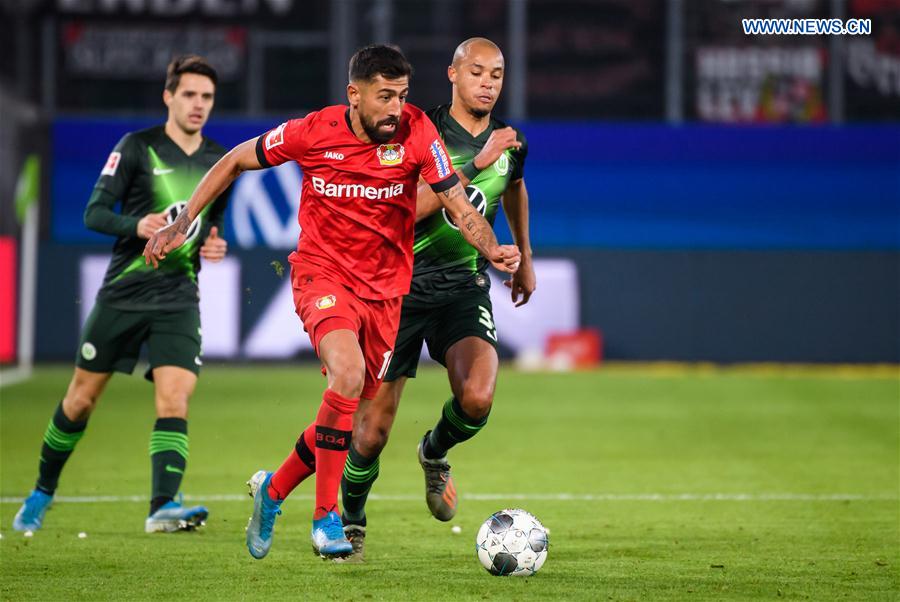 (SP)GERMANY-WOLFSBURG-SOCCER-BUNDESLIGA-WOLFSBURG VS LEVERKUSEN