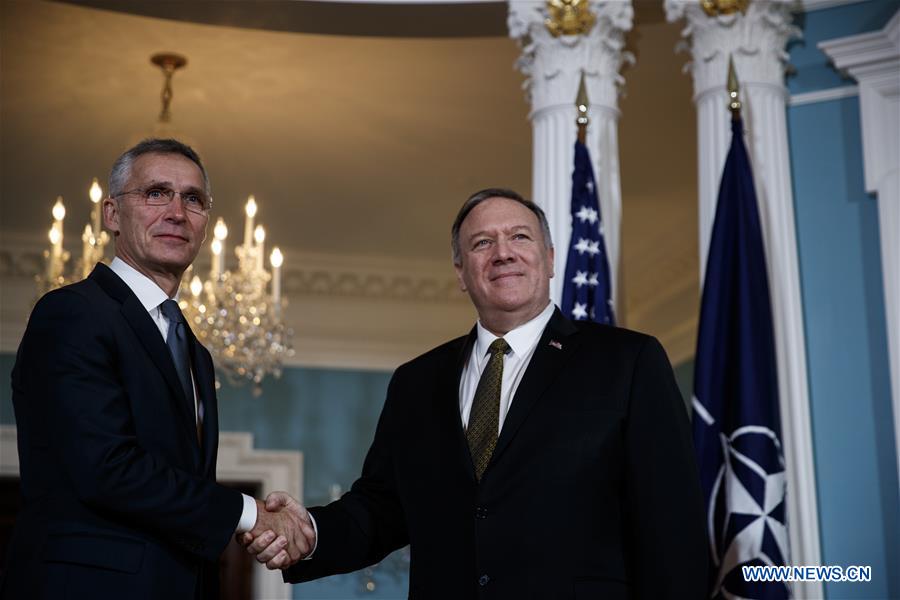 U.S.-WASHINGTON D.C.-POMPEO-NATO-STOLTENBERG-MEETING