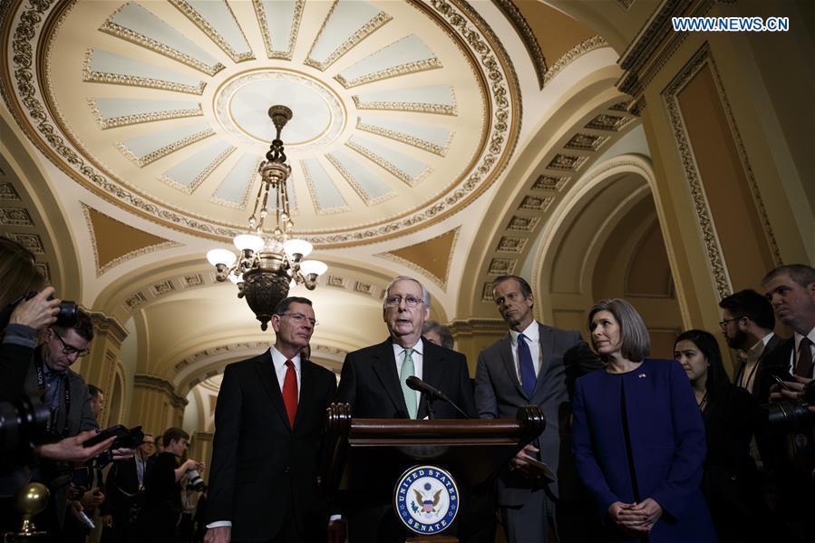 U.S.-WASHINGTON D.C.-SENATE MAJORITY LEADER-PRESS CONFERENCE-IMPEACHMENT TRIAL