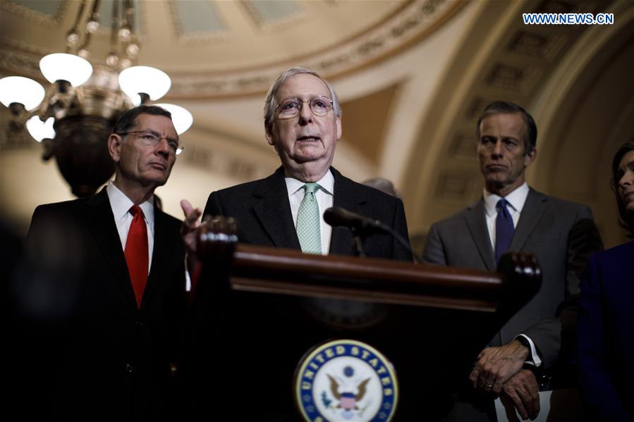 U.S.-WASHINGTON D.C.-SENATE MAJORITY LEADER-PRESS CONFERENCE-IMPEACHMENT TRIAL