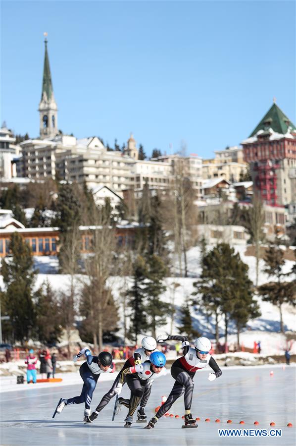 (SP)SWITZERLAND-ST. MORITZ-WINTER YOG-SPEED SKATING-MIXED NOC TEAM SPRINT