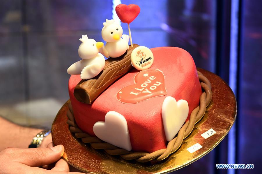 SYRIA-DAMASCUS-VALENTINE'S DAY-CAKE