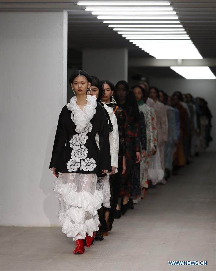 BRITAIN-LONDON-FASHION WEEK-YUHAN WANG