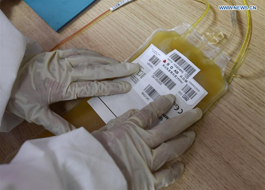 CHINA-NINGXIA-CURED PATIENT-PLASMA DONATION (CN)