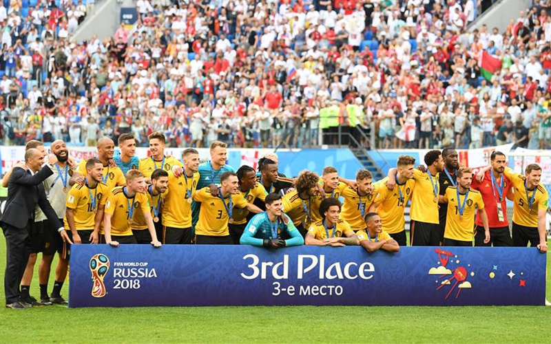 Hazard leads Belgium to third place with 2-0 win over England