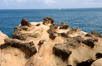 Scenery of rocks near Yehliu Geopark in SE China's Taiwan