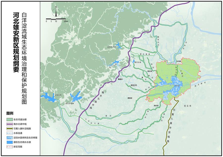 （圖表）[河北雄安新區(qū)規(guī)劃綱要]（6）白洋淀流域生態(tài)環(huán)境治理和保護(hù)規(guī)劃圖