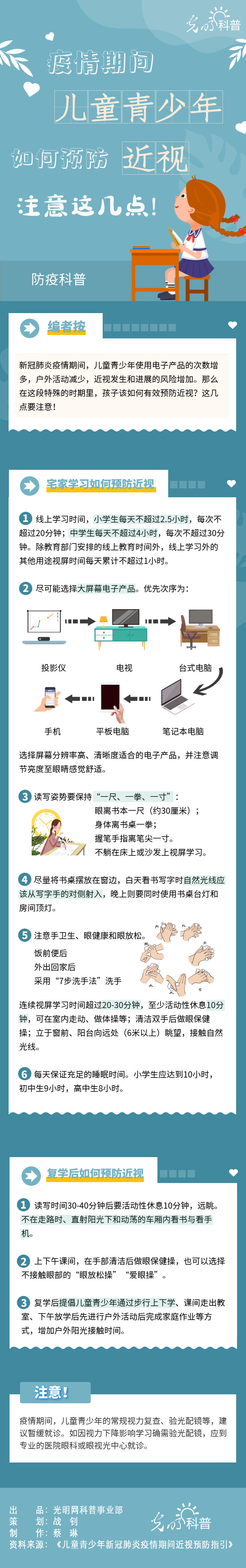 【防疫科普】疫情期間兒童青少年如何預(yù)防近視？注意這幾點(diǎn)！